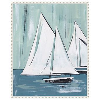 Sailing Winds I by Melissa W Framed Canvas Wall Art Print