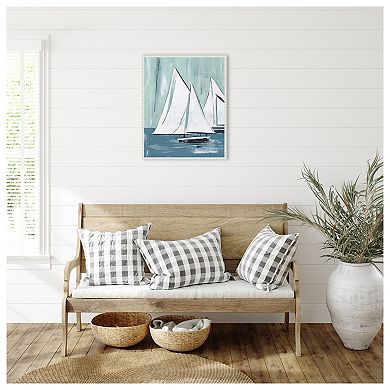 Sailing Winds I by Melissa W Framed Canvas Wall Art Print