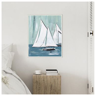 Sailing Winds I by Melissa W Framed Canvas Wall Art Print