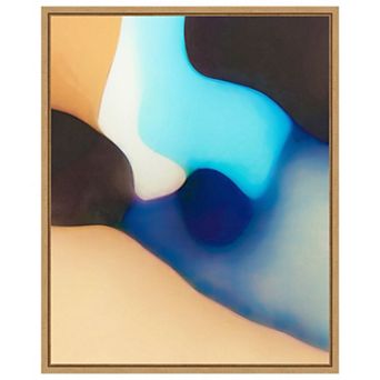 Interlocking Colors VIII by Alonzo Saunders Framed Canvas Wall Art Print