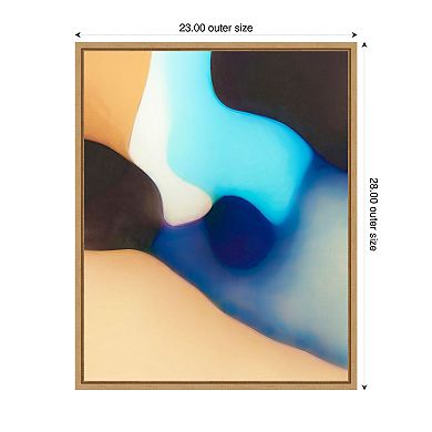 Interlocking Colors VIII by Alonzo Saunders Framed Canvas Wall Art Print