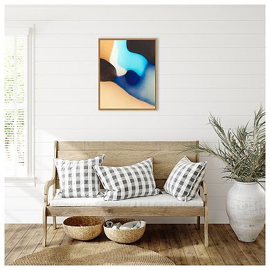 Interlocking Colors VIII by Alonzo Saunders Framed Canvas Wall Art Print