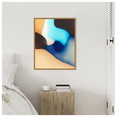 Interlocking Colors VIII by Alonzo Saunders Framed Canvas Wall Art Print
