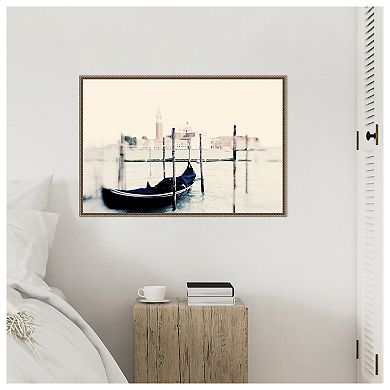 Venice Gondola by Ingrid Beddoes Framed Canvas Wall Art Print