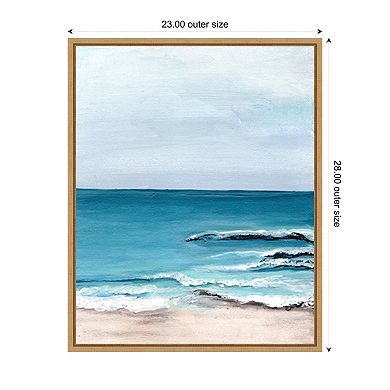 Oceanside View I by Marcy Chapman Framed Canvas Wall Art Print