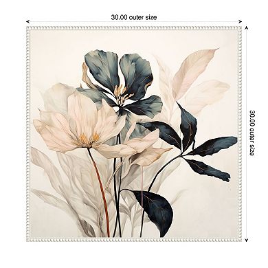 Whimsical Blossoms I by Lazar studio Framed Canvas Wall Art Print