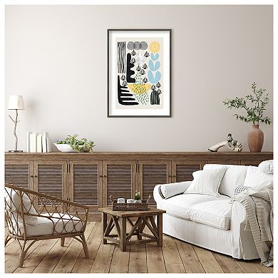 Abstract Garden 1 by Ioana Horvat Wood Framed Wall Art Print