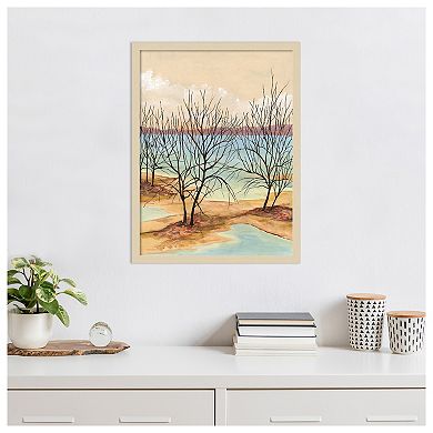 Quiet Cove II by Michael Willett Wood Framed Wall Art Print