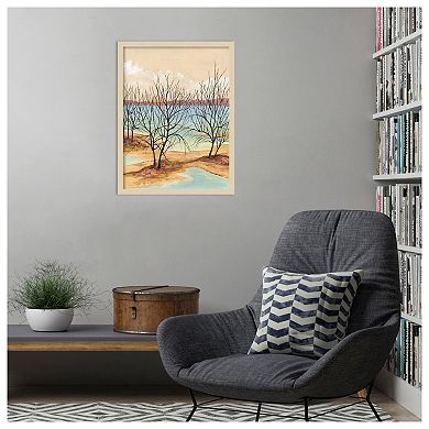 Quiet Cove II by Michael Willett Wood Framed Wall Art Print