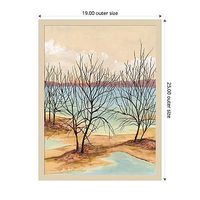 Quiet Cove II by Michael Willett Wood Framed Wall Art Print
