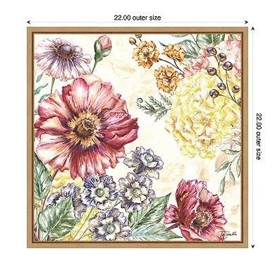 Wildflower Medley I by Tre Sorelle Studios Framed Canvas Wall Art Print