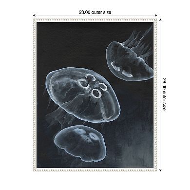 Jellyfish Heaven I by Michael Willett Framed Canvas Wall Art Print