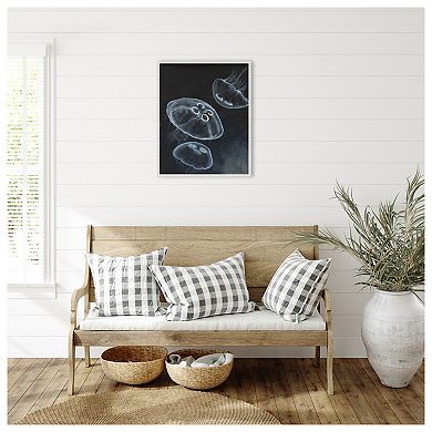 Jellyfish Heaven I by Michael Willett Framed Canvas Wall Art Print