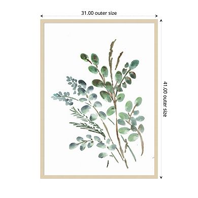 Farmhouse Botanicals II by Marcy Chapman Wood Framed Wall Art Print