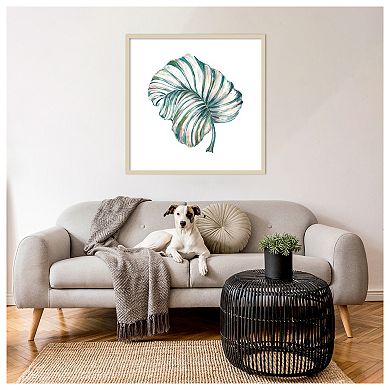 Island Leaf III by Tre Sorelle Studios Wood Framed Wall Art Print
