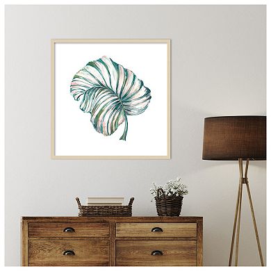 Island Leaf III by Tre Sorelle Studios Wood Framed Wall Art Print