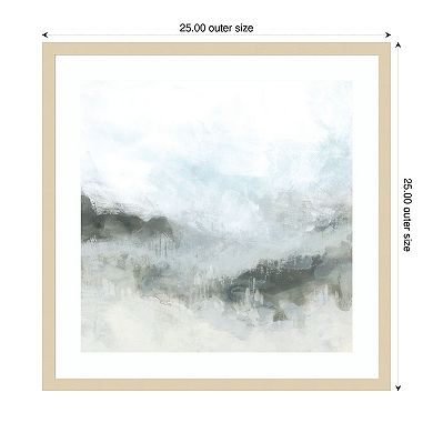 Soft Dunes II by June Erica Vess Wood Framed Wall Art Print