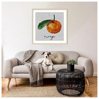 Summertime Citrus I by Regina Moore Wood Framed Wall Art Print