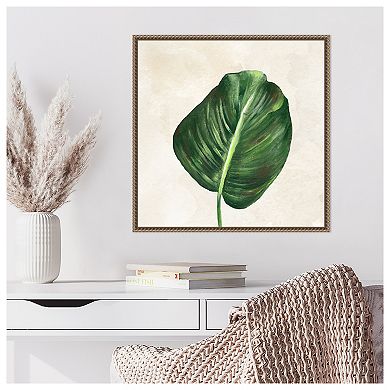 Tropical Leaves I by Lee C Framed Canvas Wall Art Print