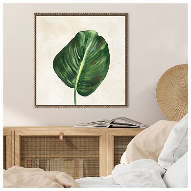 Tropical Leaves I by Lee C Framed Canvas Wall Art Print