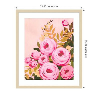 Vibrant Roses II by Grace Popp Wood Framed Wall Art Print