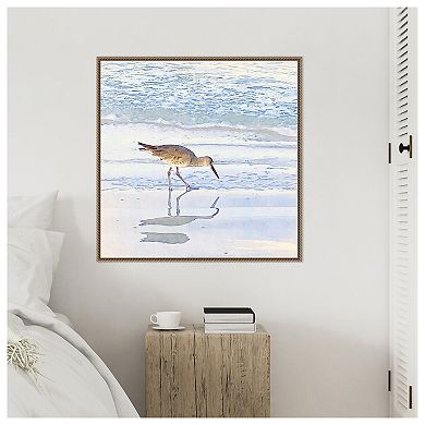 Sandpiper Dreams II by Christine Zalewski Framed Canvas Wall Art Print