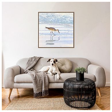 Sandpiper Dreams II by Christine Zalewski Framed Canvas Wall Art Print