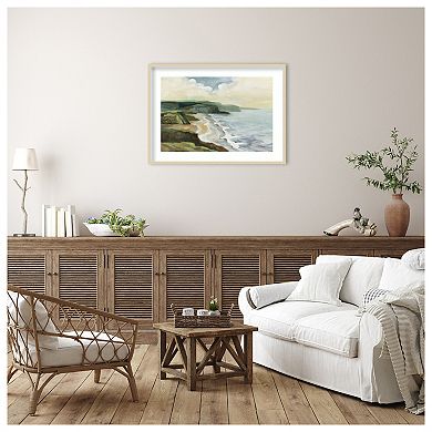 Irish Coast by Silvia Vassileva Wood Framed Wall Art Print