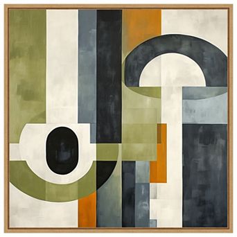 Sage Green Midcentury I by Irena Orlov Framed Canvas Wall Art Print