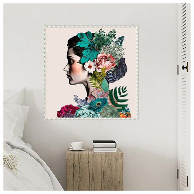 Floral Profile by Incado Framed Canvas Wall Art Print
