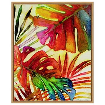 Tropic Botanicals I by Marie Elaine Cusson Framed Canvas Wall Art Print