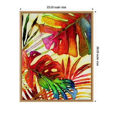 Tropic Botanicals I by Marie Elaine Cusson Framed Canvas Wall Art Print