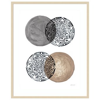 Collected Mandala Stamp II by Yvette St. Amant Wood Framed Wall Art Print