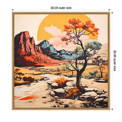 The Desert Path V by Walker Noble Framed Canvas Wall Art Print