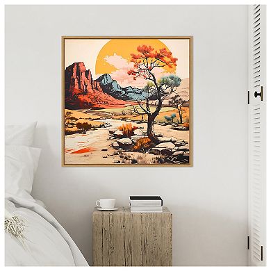 The Desert Path V by Walker Noble Framed Canvas Wall Art Print