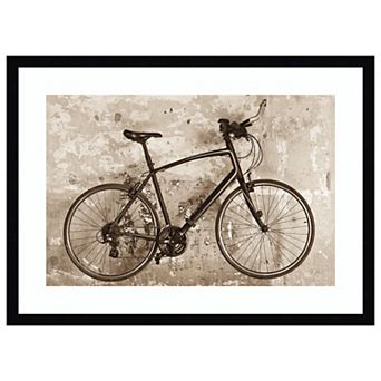 Bike by Deborah Revell Wood Framed Wall Art Print
