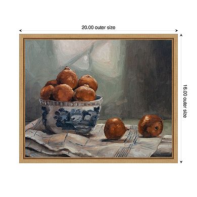 A Dish of Fruit IV by Marian Parsons Framed Canvas Wall Art Print