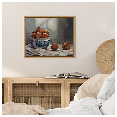 A Dish of Fruit IV by Marian Parsons Framed Canvas Wall Art Print