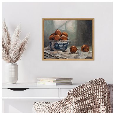 A Dish of Fruit IV by Marian Parsons Framed Canvas Wall Art Print