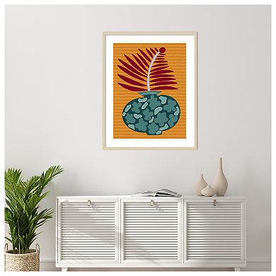 Snappy Botanical II by Regina Moore Wood Framed Wall Art Print