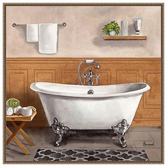 Serene Bath I by Bannarot Framed Canvas Wall Art Print