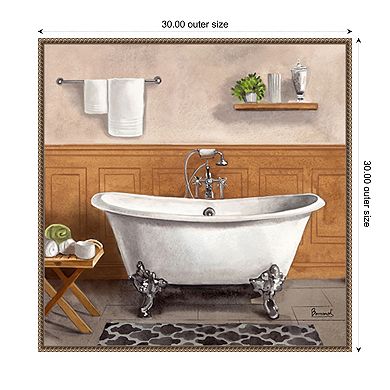 Serene Bath I by Bannarot Framed Canvas Wall Art Print