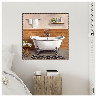 Serene Bath I by Bannarot Framed Canvas Wall Art Print