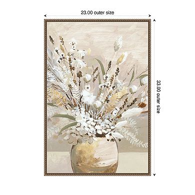 Torino Flowers by Jacob q Framed Canvas Wall Art Print