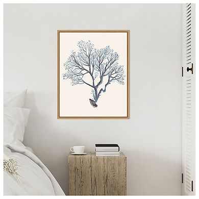 Indigo Reef III by Melissa W Framed Canvas Wall Art Print
