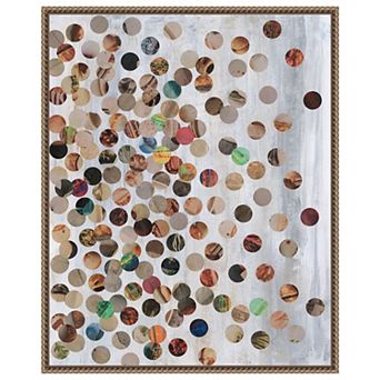 100 Pennies II by Natalie Avondet Framed Canvas Wall Art Print