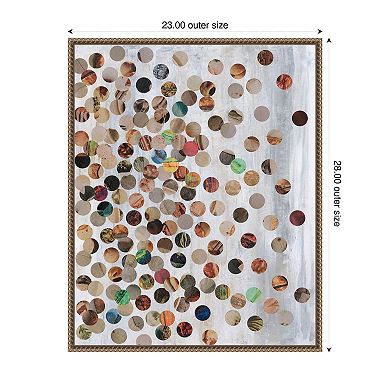 100 Pennies II by Natalie Avondet Framed Canvas Wall Art Print
