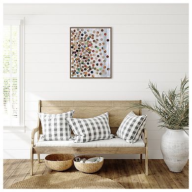 100 Pennies II by Natalie Avondet Framed Canvas Wall Art Print