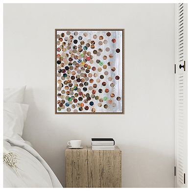 100 Pennies II by Natalie Avondet Framed Canvas Wall Art Print
