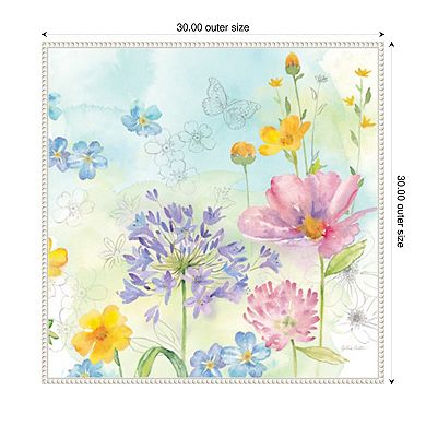 Wildflower Mix II by Cynthia Coulter Framed Canvas Wall Art Print